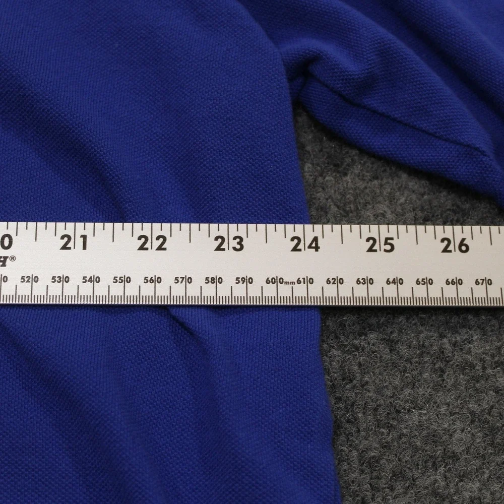 Polo Ralph Lauren Men's Blue Tall XLT‎ Classic Fit Short Sleeve Polo Orange Pony